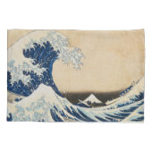 Die große Welle von Hokusai vor Kanagawa Kissenbezug (Rückseite)
