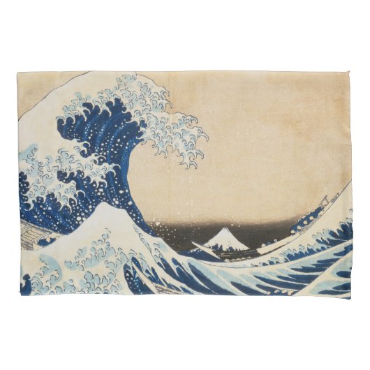 Die große Welle von Hokusai vor Kanagawa Kissenbezug (Vorderseite)