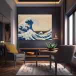 Die große Welle von Hokusai vor Kanagawa Leinwanddruck<br><div class="desc">Dieses Design zeigt "The Great Wave off Kanagawa" von dem japanischen Künstler Hokusai.</div>