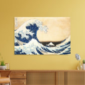 Die große Welle von Hokusai vor Kanagawa Leinwanddruck (Insitu (Wohnzimmer))