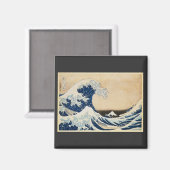 Die große Welle von Hokusai vor Kanagawa Magnet (Vorderseite/Rückseite)