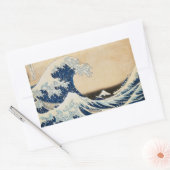 Die große Welle von Hokusai vor Kanagawa Rechteckiger Aufkleber (Umschlag)