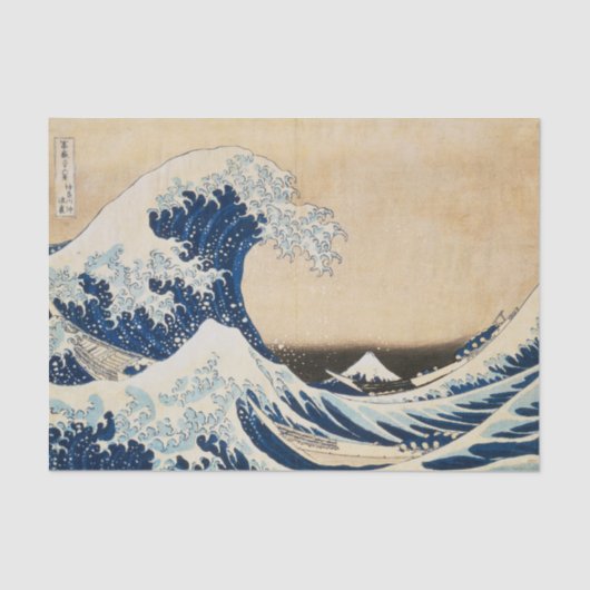 Die große Welle von Hokusai vor Kanagawa Seidenpapier (Vorderseite)