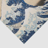 Die große Welle von Hokusai vor Kanagawa Seidenpapier (Ausschnitt)