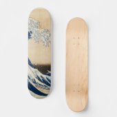 Die große Welle von Hokusai vor Kanagawa Skateboard (Vorderseite)
