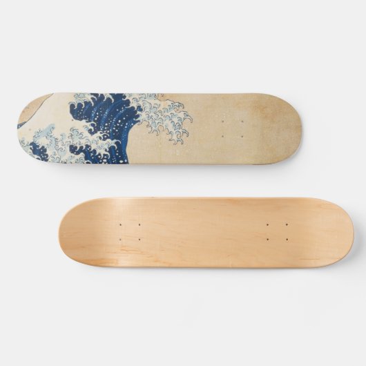 Die große Welle von Hokusai vor Kanagawa Skateboard (Horizontal)