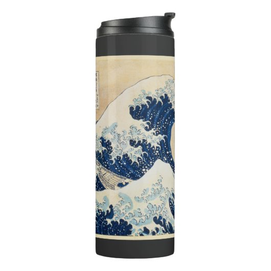 Die große Welle von Hokusai vor Kanagawa Thermosbecher (Nach links gedreht)