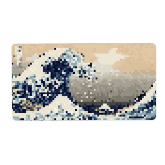Die große Welle von Kanagawa 8 Bit Pixel Art (Vorne)