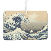 Die große Welle von Kanagawa 8 Bit Pixel Art Autolufterfrischer (Rückseite)