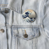 Die große Welle von Kanagawa 8 Bit Pixel Art Button (Beispiel)