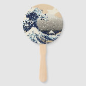 Die große Welle von Kanagawa 8 Bit Pixel Art Fächer (Rückseite)