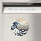Die große Welle von Kanagawa 8 Bit Pixel Art Magnet (In Situ (Geschirrspüler))