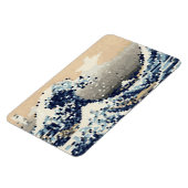 Die große Welle von Kanagawa 8 Bit Pixel Art Magnet (Linke Seite)