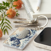 Die große Welle von Kanagawa 8 Bit Pixel Art Schlüsselanhänger (Vorderseite rechts)