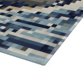 Die große Welle von Kanagawa 8 Bit Pixel Art Schneidebrett (Ecke)