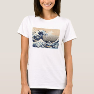 Die große Welle von Kanagawa 8 Bit Pixel Art T-Shirt