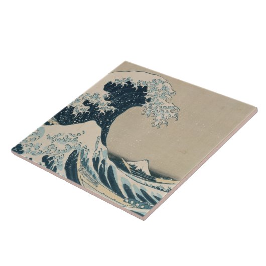 Die große Welle von Kanagawa, Ansichten vom Fliese (Seite)