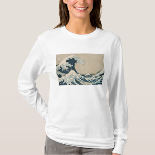 Die große Welle von Kanagawa, Ansichten vom T-Shirt