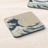 Die große Welle von Kanagawa, Ansichten vom Untersetzer (Linke Seite)