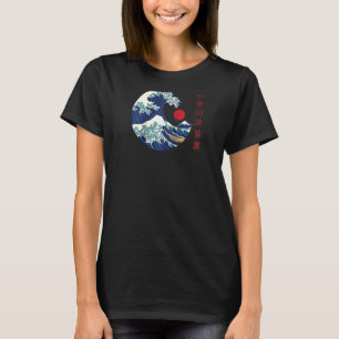 Die große Welle von Kanagawa aus der japanischen Ä T-Shirt