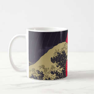"Die große Welle von Kanagawa". Hokusai, japanisch Kaffeetasse