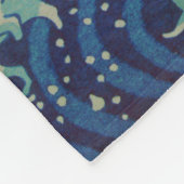 Die große Welle von Kanagawa-Japaner Woodblock Fleecedecke (Ecke)