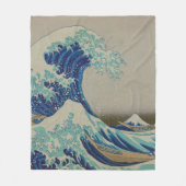 Die große Welle von Kanagawa-Japaner Woodblock Fleecedecke (Vorderseite)