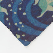 Die große Welle von Kanagawa-Japaner Woodblock Fleecedecke (Ecke)