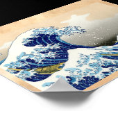 Die große Welle von Kanagawa Katsushika Hokusai Poster (Ecke)