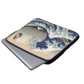 Die große Welle von Kanagawa Laptopschutzhülle (Vorne Knopf)