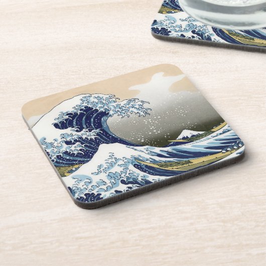 Die große Welle von Kanagawa Untersetzer (Linke Seite)