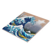 Die große Welle von Kanagawa Vector HD Fliese (Seite)