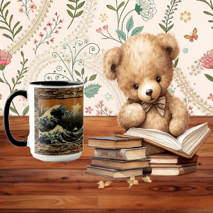 Die große Welle von Kanagawa Vintage Japanischer O Tasse