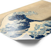 Die große Welle von Katsushika Hokusai Fotodruck (Ecke)