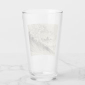 Die große Welle (von Katsushika Hokusai) Glas (Rückseite)