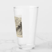 Die große Welle (von Katsushika Hokusai) Glas (Links)