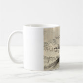 Die große Welle (von Katsushika Hokusai) Kaffeetasse (Links)