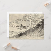 Die große Welle (von Katsushika Hokusai) Karte (Vorderseite/Rückseite Beispiel)