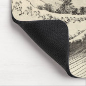 Die große Welle (von Katsushika Hokusai) Mousepad (Ecke)