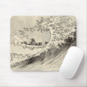Die große Welle (von Katsushika Hokusai) Mousepad (Mit Mouse)