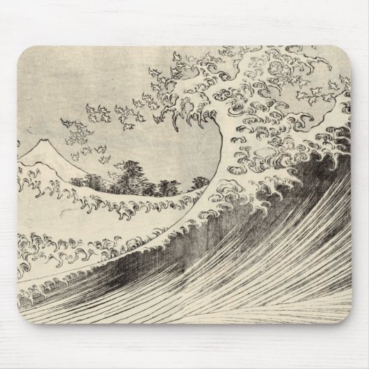 Die große Welle (von Katsushika Hokusai) Mousepad (Vorne)