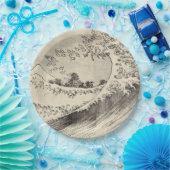 Die große Welle (von Katsushika Hokusai) Pappteller (Party)