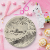 Die große Welle (von Katsushika Hokusai) Pappteller (Party)