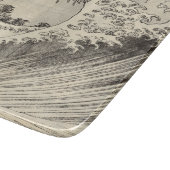 Die große Welle (von Katsushika Hokusai) Schneidebrett (Ecke)