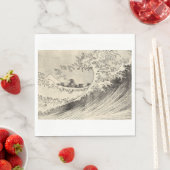 Die große Welle (von Katsushika Hokusai) Serviette (Beispiel)