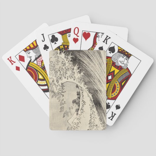 Die große Welle (von Katsushika Hokusai) Spielkarten (Rückseite)