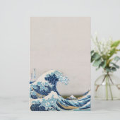 Die große Welle vor der Geschichten von Kanagawa Briefpapier (Stehend Vorderseite)