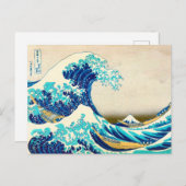 Die große Welle vor der Postkarte von Kanagawa (Vorne/Hinten)