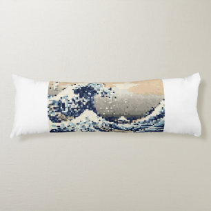 Die große Welle vor Kanagawa 8 Bit Pixel Art Seitenschläferkissen