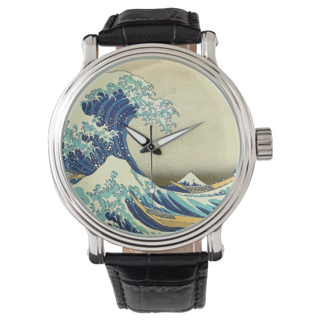 "Die große Welle vor Kanagawa" Armbanduhr (Vorderseite)